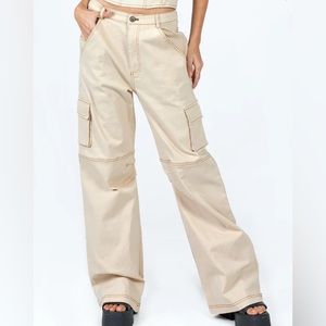Khaki Cargo Pants Princess Polly